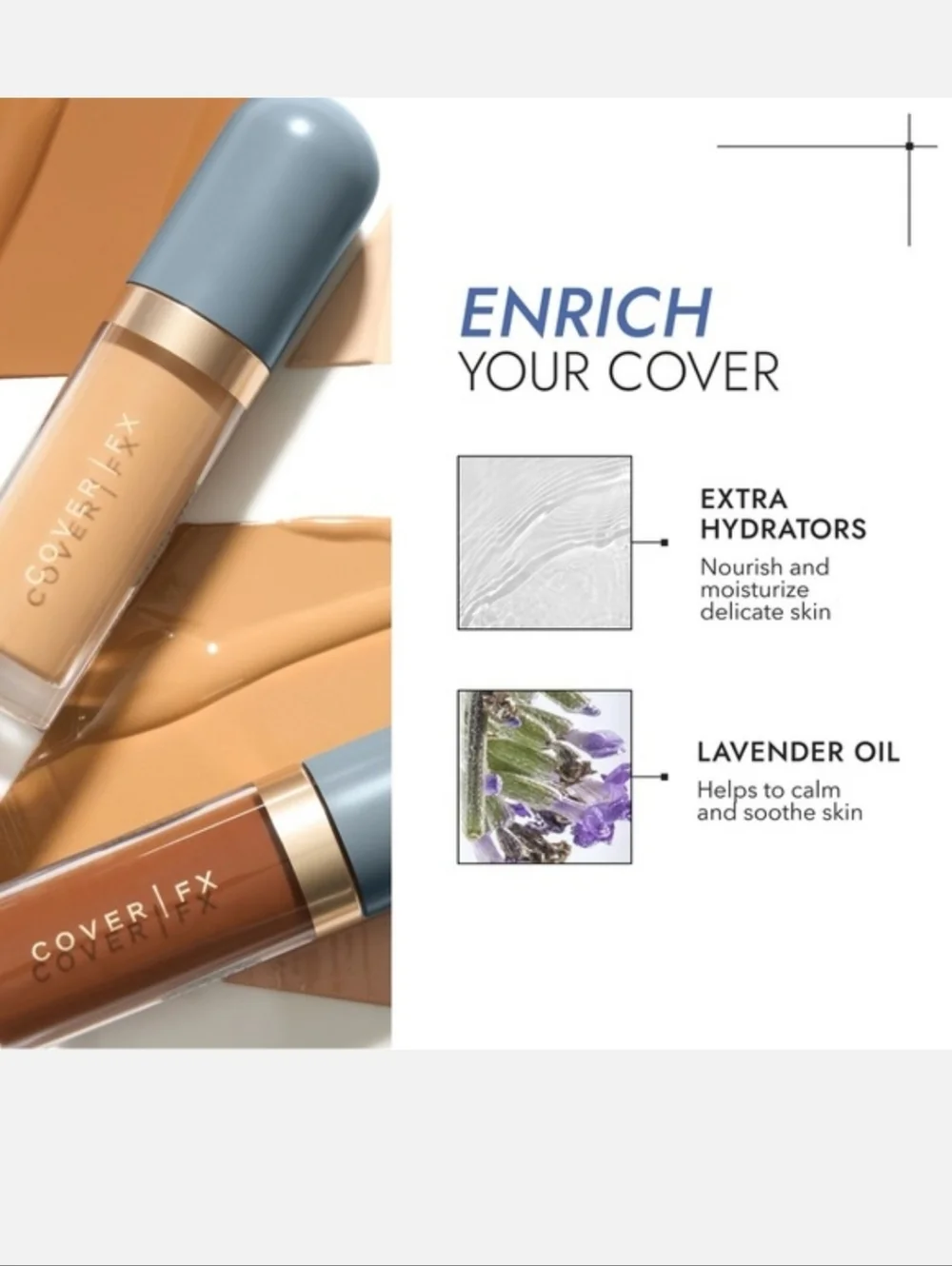 🌺Cover FX M3 Skin Discovered Longwear Concealer Transfer Proof Full Coverage